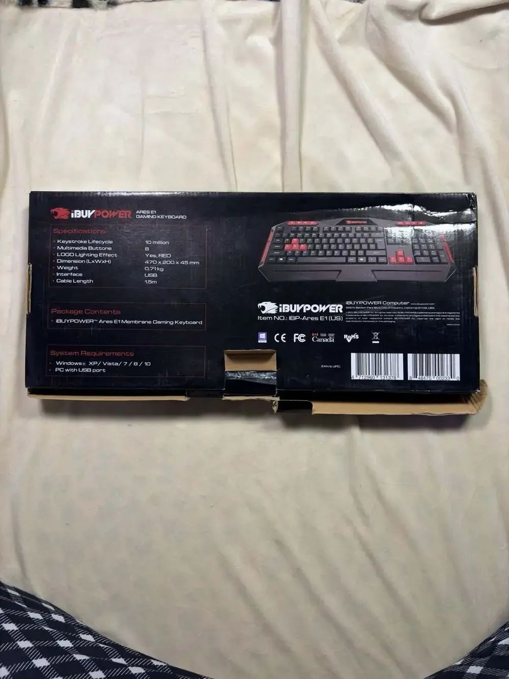 iBUYPOWER Ares E1 Membrane Gaming Keyboard